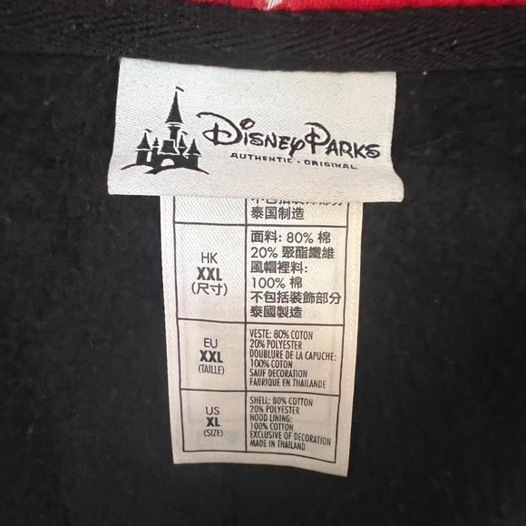 Black Minnie Mouse full zip jacket with decorative hood - Picture 3 of 3